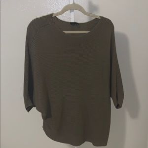 Olive Dolman 3/4 length Sleeve Sweater
